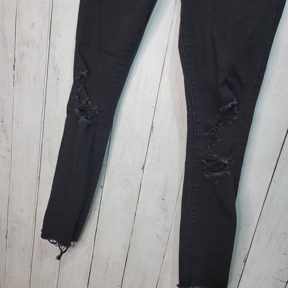 Abercrombie & Fitch Harper Low Rise Super Skinny Jeans Womens 25/0 Short Black. - Picture 3 of 8